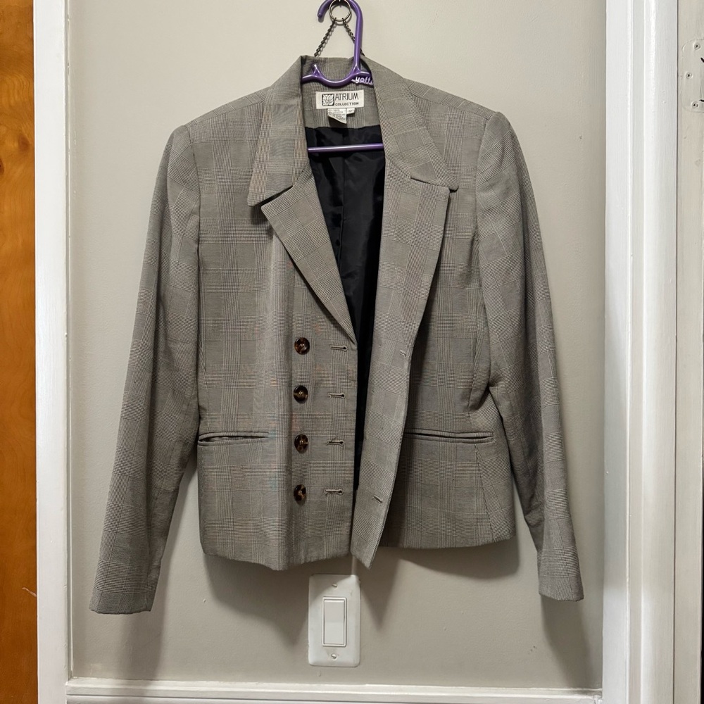 VINTAGE Plaid Blazer
